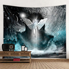 Angel Starry Sky Design Illustration Bohemian Tapestry Art Deco Blanket Curtain Hanging Home Bedroom Living Room Decoration Bohemian Hippie miniinthebox