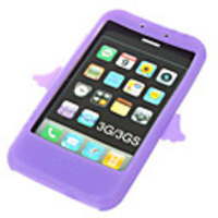 Angel Style Silicone Case for iPhone 3G/3GS (Purple)