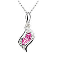 Angel Tears Crystal And Zircon Necklace