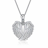 angel wings necklace 925 sterling silver guardian angel wings pendant necklace for women jewelry gifts