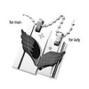 Angel Wings Titanium Steel Couple Necklace