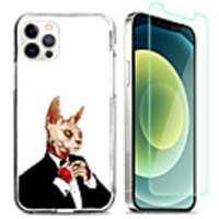 Animal Case For Apple iPhone 12 iPhone 11 iPhone 12 Pro Max Unique Design Protective Case with Screen Protector Shockproof Back Cover TPU