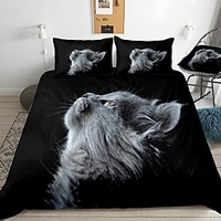Animal Pattern 3-Piece Duvet Cover Set Hotel Bedding Sets Comforter Cover with Soft Lightweight Microfiber,  Include 1 Duvet Cover,  2 Pillowcases (1 Pillowcase for Twin/Single) miniinthebox