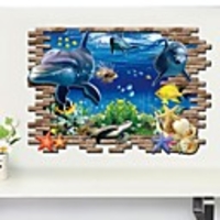 Animals / 3D Wall Stickers 3D Wall Stickers Decorative Wall Stickers,  Vinyl Home Decoration Wall Decal Wall Decoration 1 / Removable