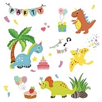 Animals / Cartoon Wall Stickers Living Room / Kids Room kindergarten,  Removable / Pre-pasted PVC Home Decoration Wall Decal 1pc miniinthebox