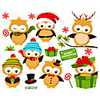 Animals / Christmas Decorations Wall Stickers Plane Wall Stickers / Holiday Wall Stickers Decorative Wall Stickers,  PVC Home Decoration Wall Decal Wall / Window Decoration 1pc