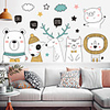 Animals / Christmas Decorations Wall Stickers Plane Wall Stickers / Holiday Wall Stickers Decorative Wall Stickers,  PVC Home Decoration Wall Decal Wall / Window Decoration 1pc