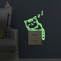 Animals / Fashion / Leisure Wall Stickers Luminous Wall Stickers Light Switch Stickers,  Paper Home Decoration Wall Decal Wall / Switch Decoration 1 set