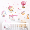 Animals Cartoon Wall Stickers Bedroom Kids Room Kindergarten Removable Pre-pasted PVC Home Decoration Wall Decal 1pc miniinthebox