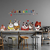 Animals Wall Stickers 3D Wall Stickers Decorative Wall Stickers,  PVC Home Decoration Wall Decal Wall Decoration 2pcs