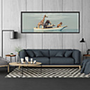 Animals Wall Stickers Animals Take Boats Wall Stickers Decorative Wall Stickers PVC Home Decoration Wall Decal Wall Decoration 1pc