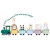 Animals Wall Stickers Cute Little Cartoon Train Wall Stickers Decorative Wall Stickers PVC Home Decoration Wall Decal Wall Decoration 1pc