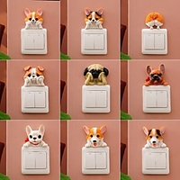Animals Wall Stickers Living Room Kids Room Kindergarten Removable Resin Home Decoration Wall Decal 1pc miniinthebox