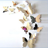 Animals Wall Stickers Mirror Wall Stickers Decorative Wall Stickers,  Vinyl Home Decoration Wall Decal Wall Decoration / Washable / Removable / Re-Positionable