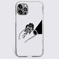 Anime Black White Case For Apple iPhone 12 iPhone 11 iPhone 12 Pro Max Unique Design Protective Case Shockproof Back Cover TPU