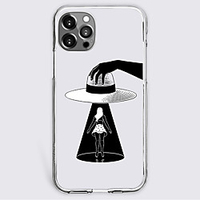 Anime Black White Case For Apple iPhone 12 iPhone 11 iPhone 12 Pro Max Unique Design Protective Case Shockproof Back Cover TPU