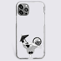 Anime Black White Case For Apple iPhone 12 iPhone 11 iPhone 12 Pro Max Unique Design Protective Case Shockproof Back Cover TPU
