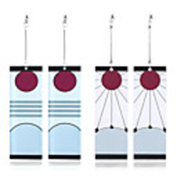 Anime cosplay Stud Earrings,  no pierced Clip Earrings,  sun samurai pattern 1 pair