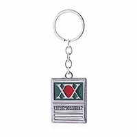 anime hunter x hunter metal charm key chain keyring toy accessory(green)