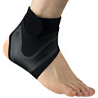 Ankle Brace for Running Gym Workout Non Slip Wear-Resistant Washable Natural Rubber 1 Piece Sport Black