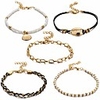 anklet set for women ankle bracelet beaded boho foot chain black b