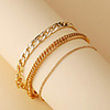 Anklet Vintage Punk European Unisex Body Jewelry For Halloween Street Retro Alloy Gold