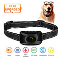 Anti Bark Collar Rechargeable Rainproof No Bark Training Collar Beep Vibration Shock Modes Anti Barking Collar Stop Pet Product