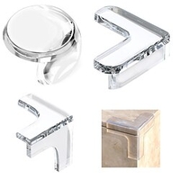 Anti-collision Glass Table Protection Clear Rubber Furniture Table Desk Corner Edge Cushion Guard Protector Baby Cover miniinthebox