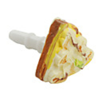 Anti-dust Fashionable Earphone Jack for iPhone and iPad (Cake)