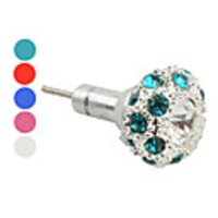 Anti-dust Fashionable Earphone Jack w/ Sim Card Eject Needle for iPhone and iPad (Assorted Colors)
