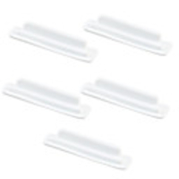 Anti-Dust Rubber Plug for iPad/iPad2/iPhone/iPods (5pcs-Pack, White)