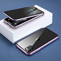 Anti Peep Magnetic Case for Apple iPhone 12 12Pro Max 12 Mini Anti Espion Privacy Double Sided Glass 360 Protection Metal Magnet Adsorption Case for iPhone 11 Pro Max Cover miniinthebox