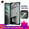 Anti-peep Magnetic Case For iPhone SE2020 / 11 / 11 Pro / 11 Pro Max / X/ XS / XR / XS Max / 8Plus / 8 / 7Plus / 7 Tempered Glass Double Sided Case Anti-peeping Cover 360 Protection Case miniinthebox