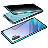 Anti Peep Metal Magnetic Case for Galaxy S10 Lite Privacy Case 360 Protection Double Sided Glass Mobile Phone Case Anti Espion Protective Case for Samsung Galaxy A20(2019) A30