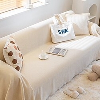 Anti-Scratch Cat Sofa Blanket Sofa Slipcover, Soft Bedding Blankets , Furniture Protector from Pet Scratch,  Premium Throw Blankets, White miniinthebox