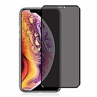 anti-spy protective glass,  5d full cover edge to edge tempered glass privacy screen protector film compatible with iphone xr (xr 6.1inches)