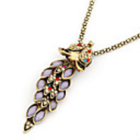 Antique Copper Fox Necklace