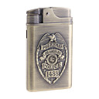 Antique Copper Metallic Oil Lighter (Policeman Theme)