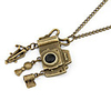 Antique Copper Vintage Camera Necklace
