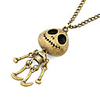 Antique Copper Vintage Skeleton Man Necklace
