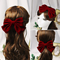 Antique Elegant Other / Flannel Headpiece / Hair Clip with Bowknot 1 Piece Special Occasion / Daily Wear Headpiece