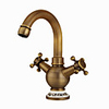 Antique Kitchen faucet - Two Handles One Hole Antique Copper Standard Spout / Tall / ­High Arc Centerset Contemporary / Antique Kitchen Taps