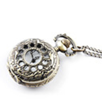 Antique leak circs HuaShi and British small pocket watch necklace chain