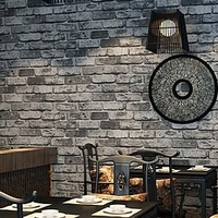 Antique Old Brick Shaped Fake Brick Small Restaurant Decoration Wallpaper Hotel Wall Shop Restaurant Hotel Box Wallpaper miniinthebox