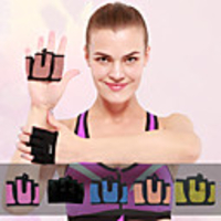 AOLIKES Workout Gloves 2 pcs Sports Microfiber Silica Gel Lycra Exercise Fitness Weightlifting Training Anti Slip Durable Breathable Padded Protective For Men Women