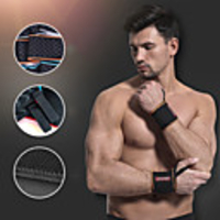 AOLIKES Wrist Brace 2 pcs Sports Nylon Exercise Fitness Gym Workout Weightlifting Durable Support For Men Women