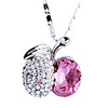 Apple Crystal And Zircon Necklace
