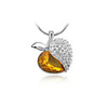 Apple Pattern Crystal Necklace