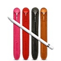 Apple Pencil Case Jisoncase Genuine Leather Sleeve Pouch Bag Anti-scratch/ Anti-knock Holder Drop Protection Case Cover (Pencil Not Included)