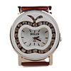 Apple Shape Digital Watch Stainless Steel-Rose Red